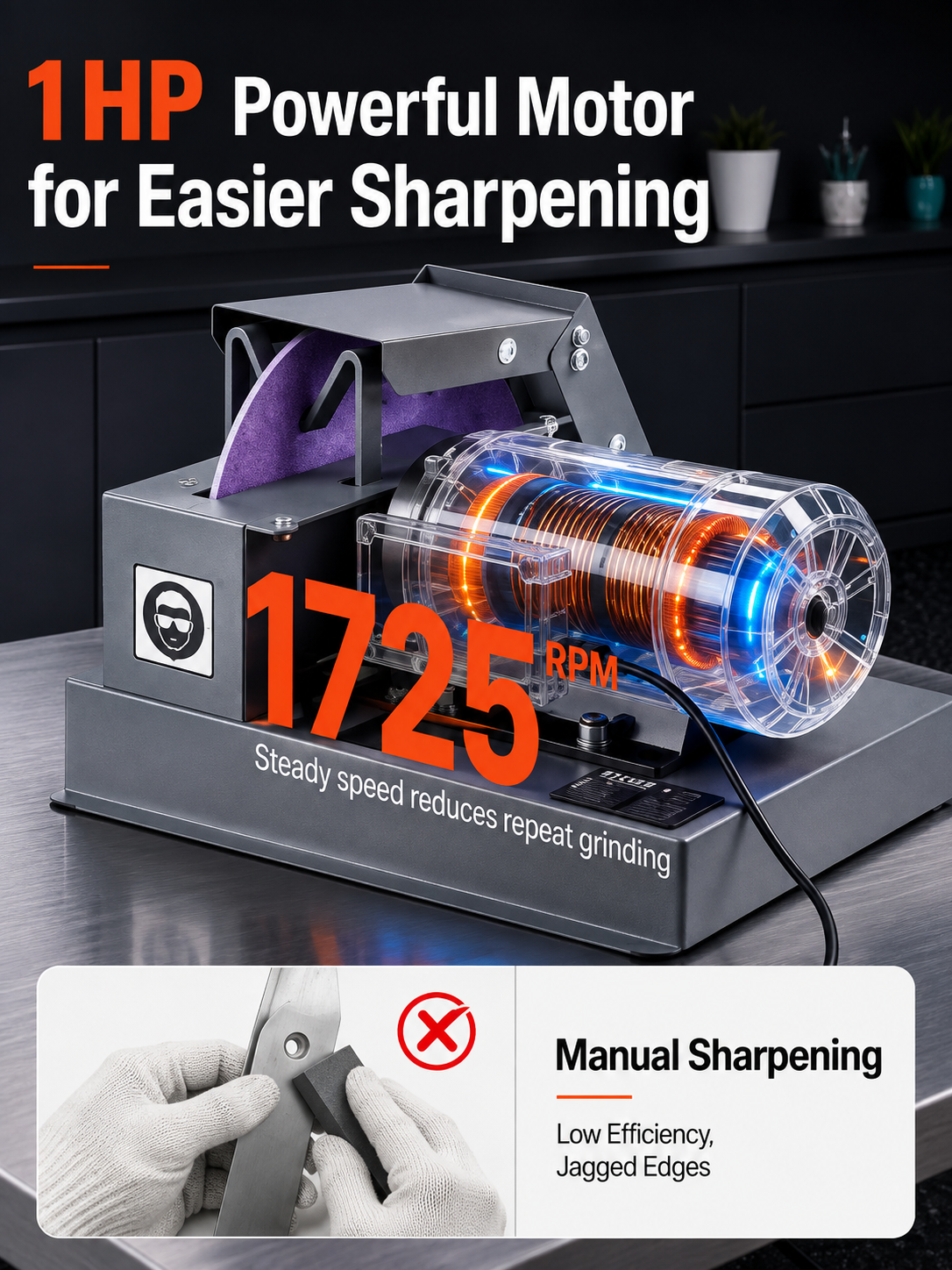 VEVOR Lawn Mower Blade Sharpener