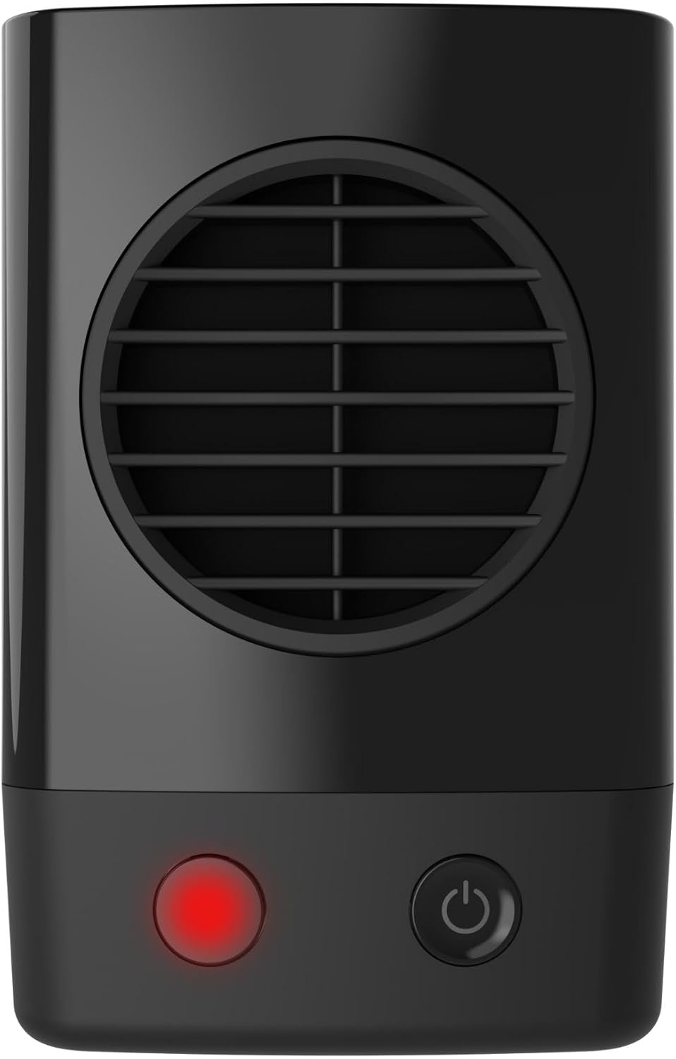 Mini Personal Ceramic Space Heater for Home, Energy Efficient, Overheat Protection for Bedrooms, Offices, 6.2 Inches, 400W, Black,