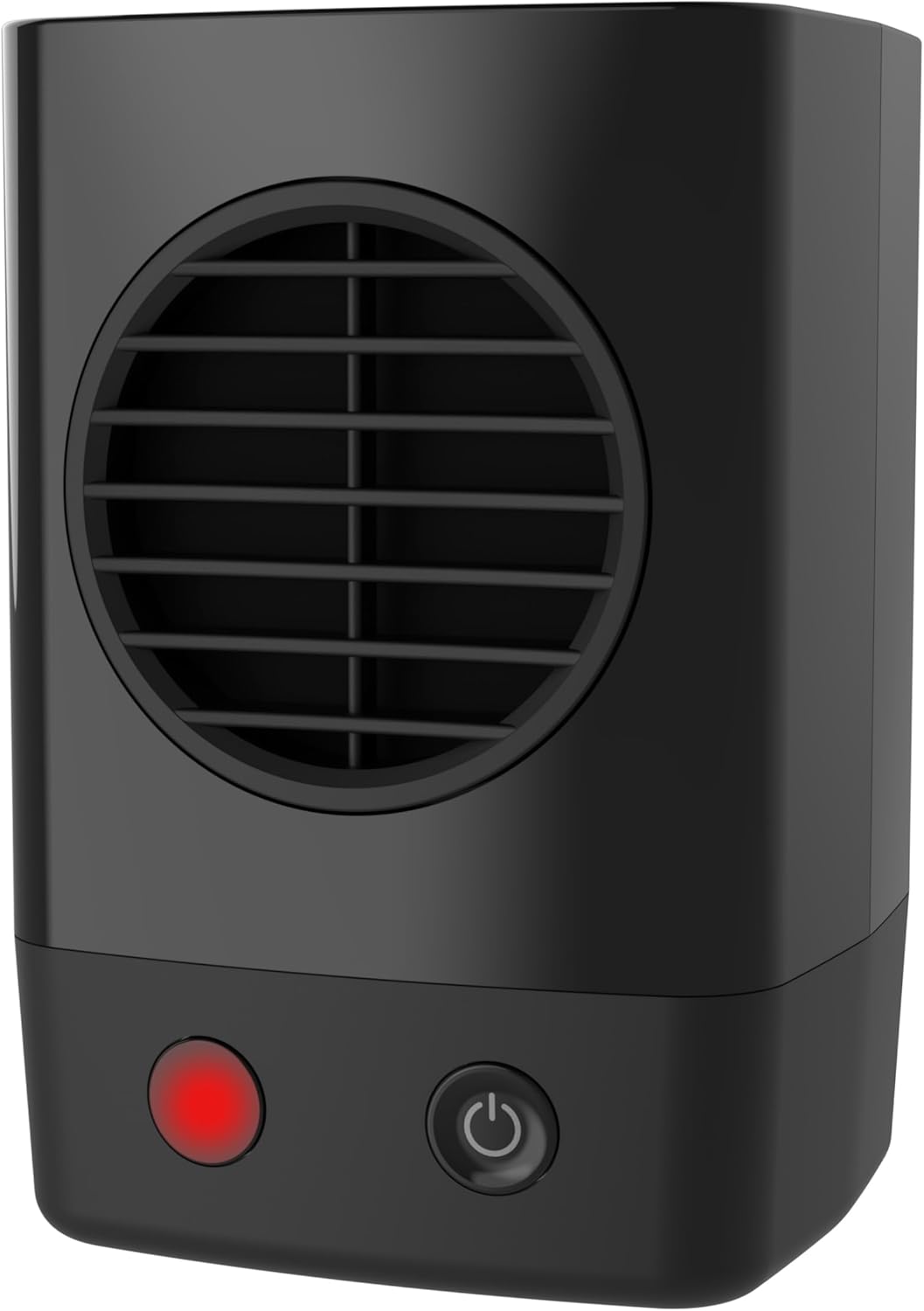 Mini Personal Ceramic Space Heater for Home, Energy Efficient, Overheat Protection for Bedrooms, Offices, 6.2 Inches, 400W, Black,