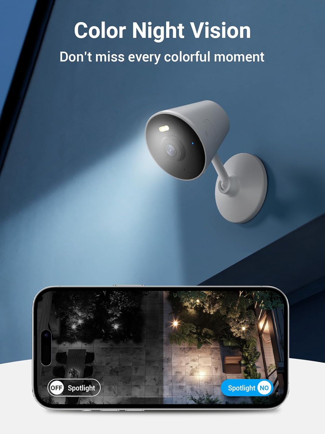 2Pack Indoor/Outdoor Security Camera for Home, Baby/Elder/Dog/Pet Camera