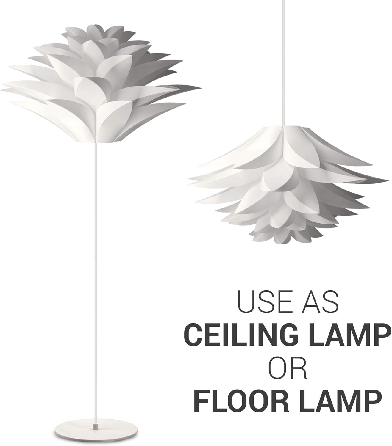 Puzzle Pendant Lamp Shade (Pack of 2) - Lotus Flower DIY Lampshade Kit