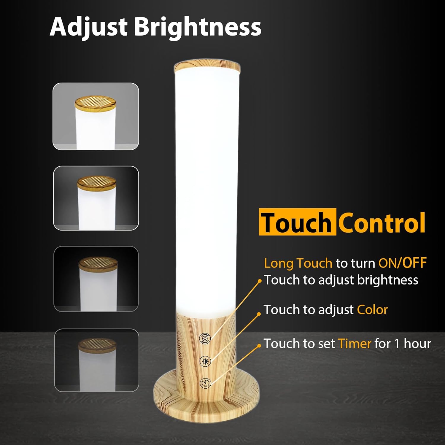 Light Therapy Lamp UV-Free with 3 Color Temperatures