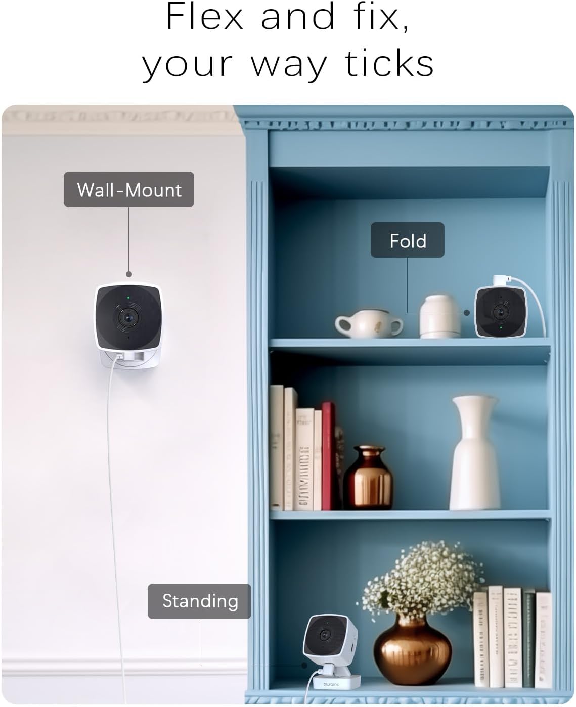 Cameras for Home Security 5G&2.4G, 2K Security Camera Indoor
