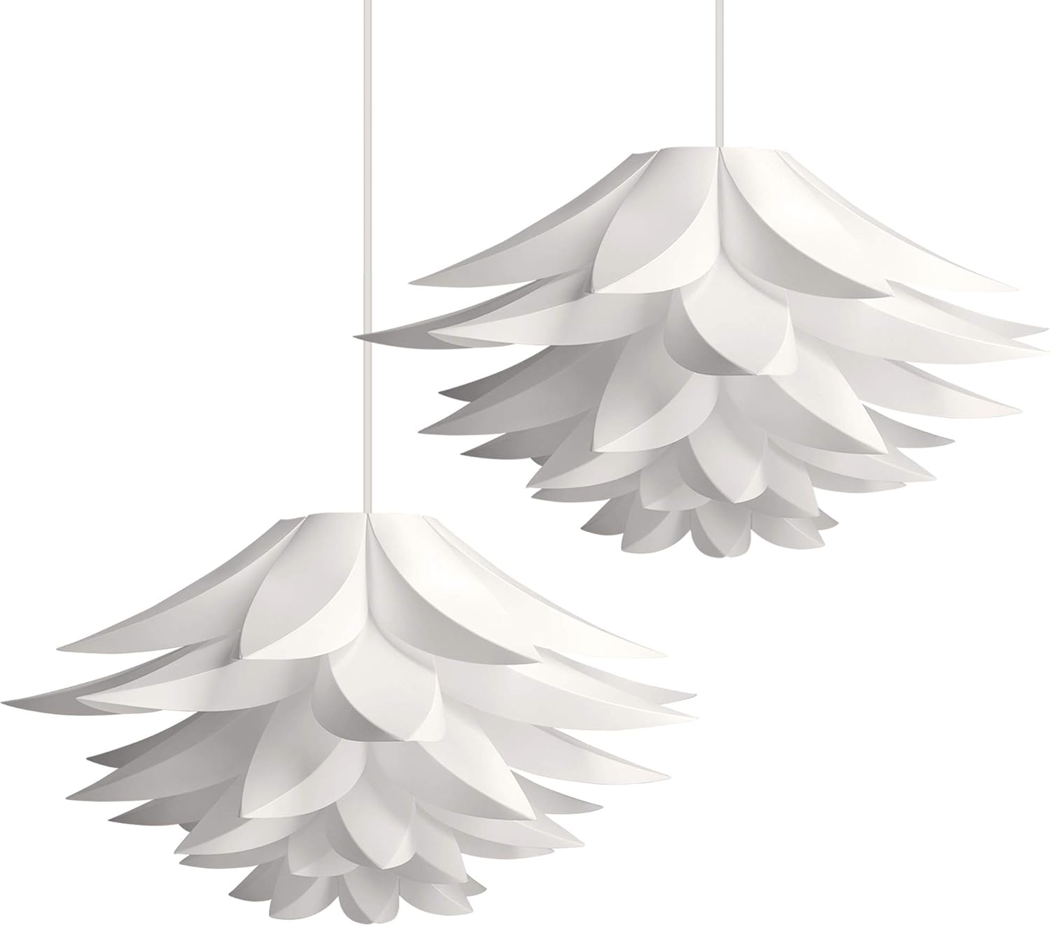 Puzzle Pendant Lamp Shade (Pack of 2) - Lotus Flower DIY Lampshade Kit