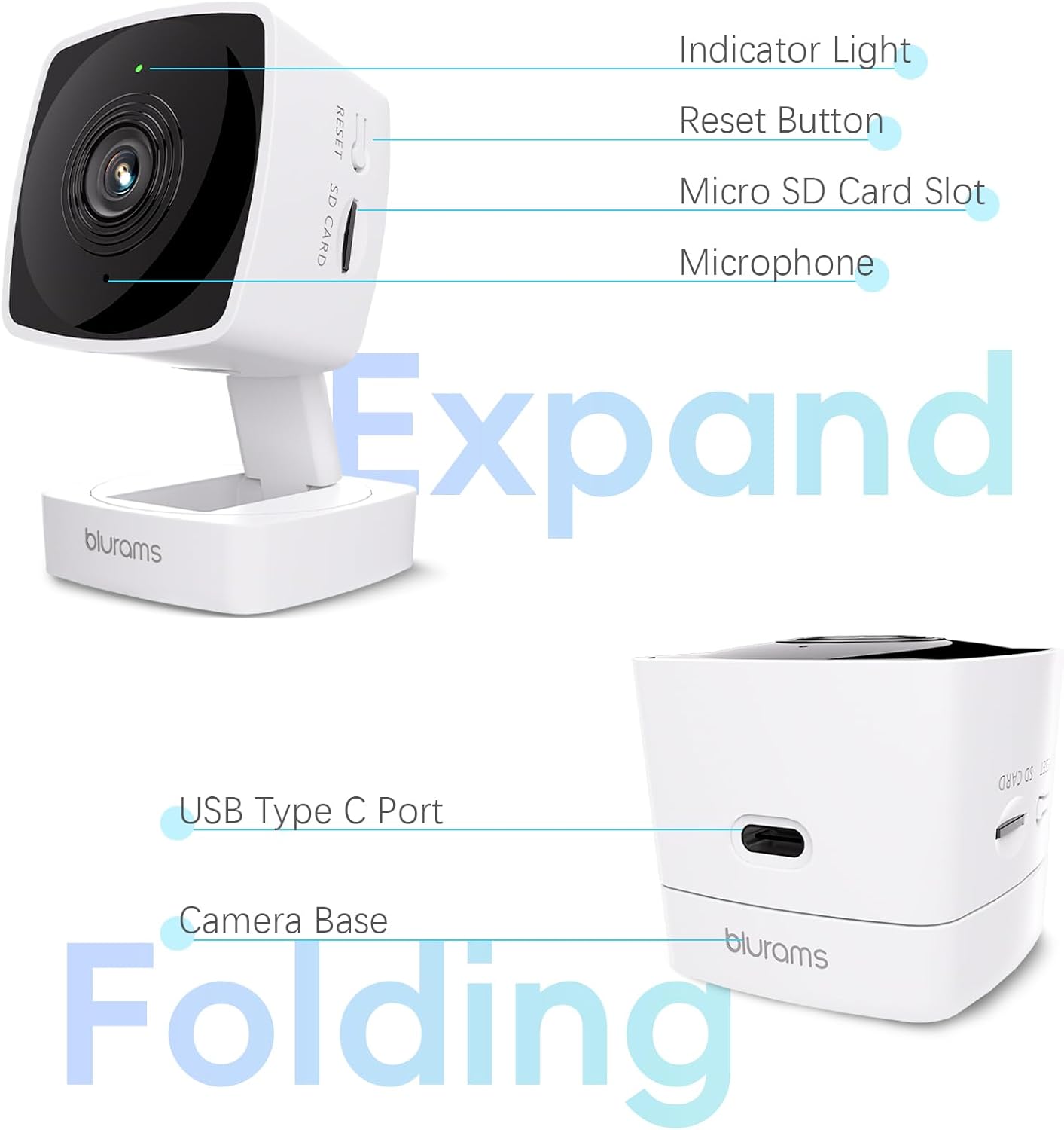 Cameras for Home Security 5G&2.4G, 2K Security Camera Indoor