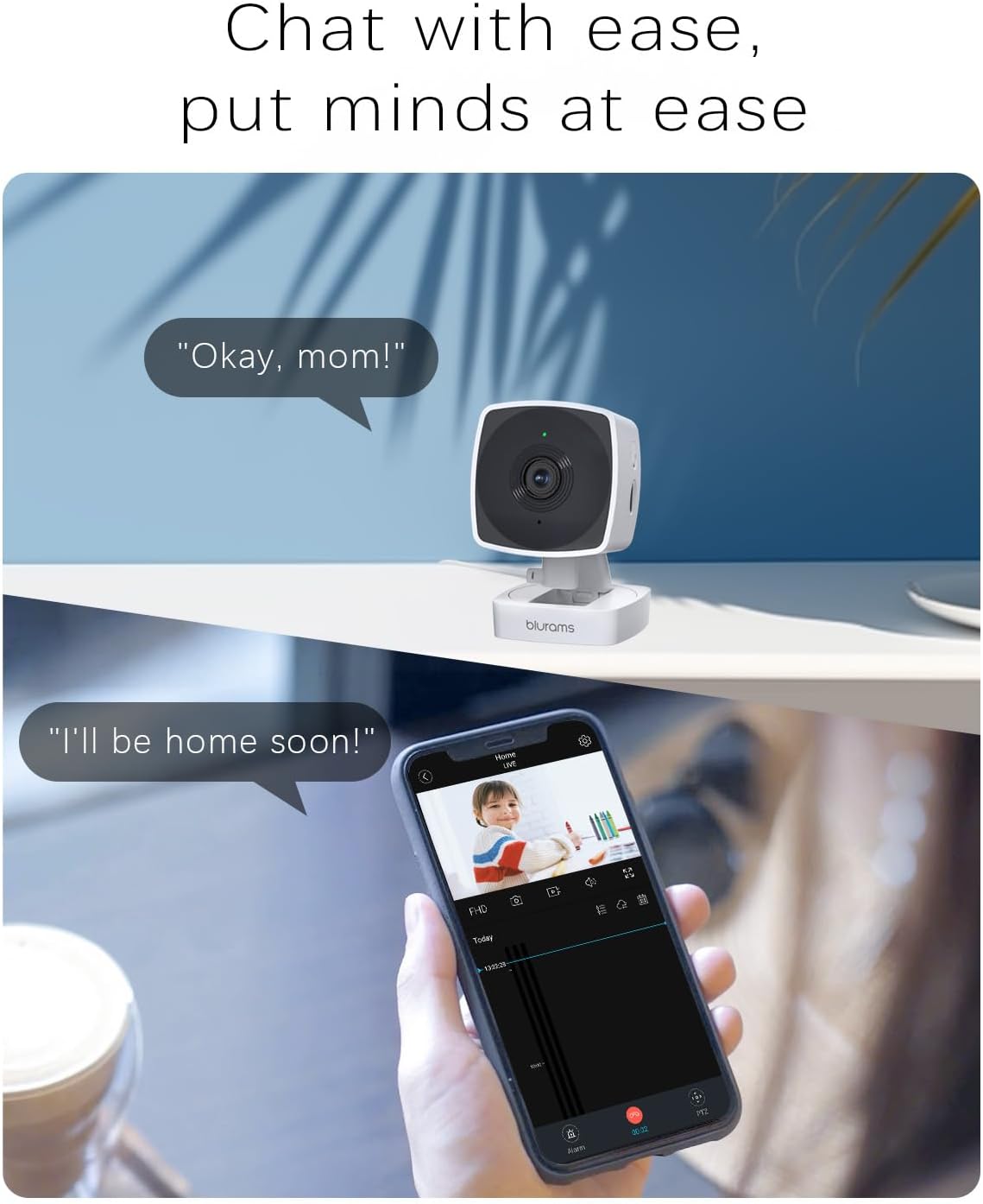 Cameras for Home Security 5G&2.4G, 2K Security Camera Indoor