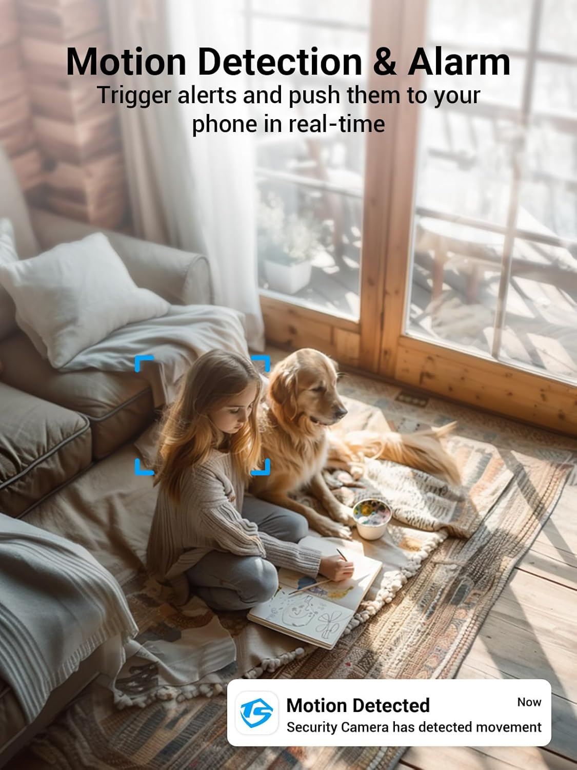 2Pack Indoor/Outdoor Security Camera for Home, Baby/Elder/Dog/Pet Camera