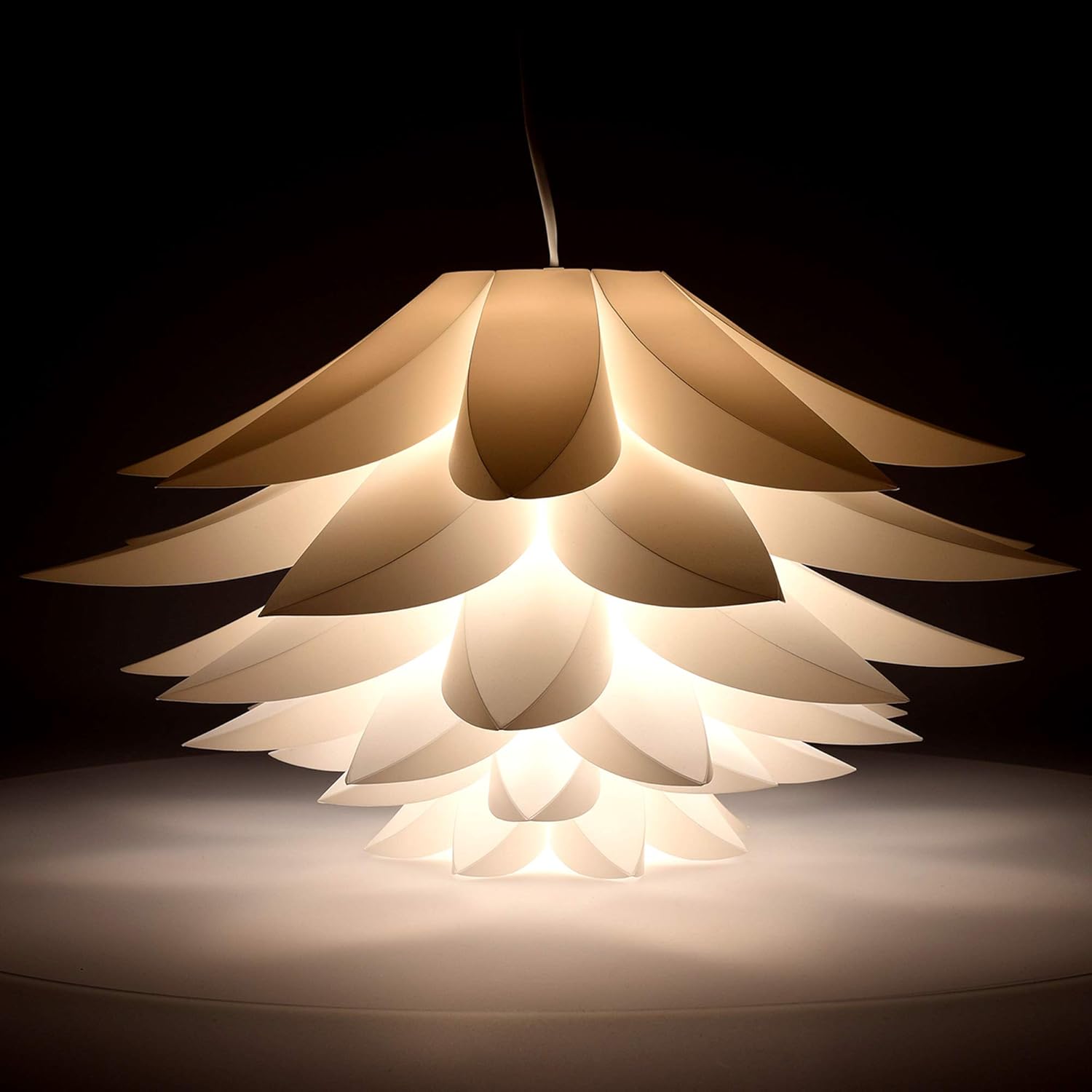 Puzzle Pendant Lamp Shade (Pack of 2) - Lotus Flower DIY Lampshade Kit