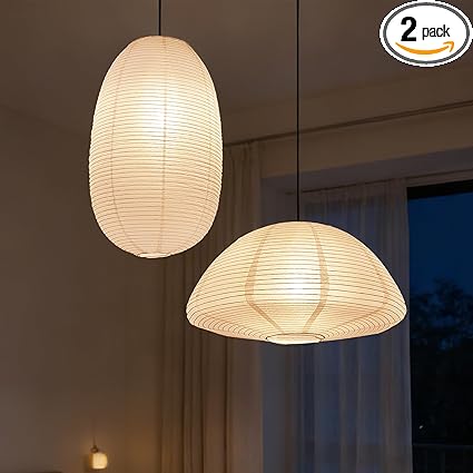 White Paper Lanterns 19+21inch 2PCS