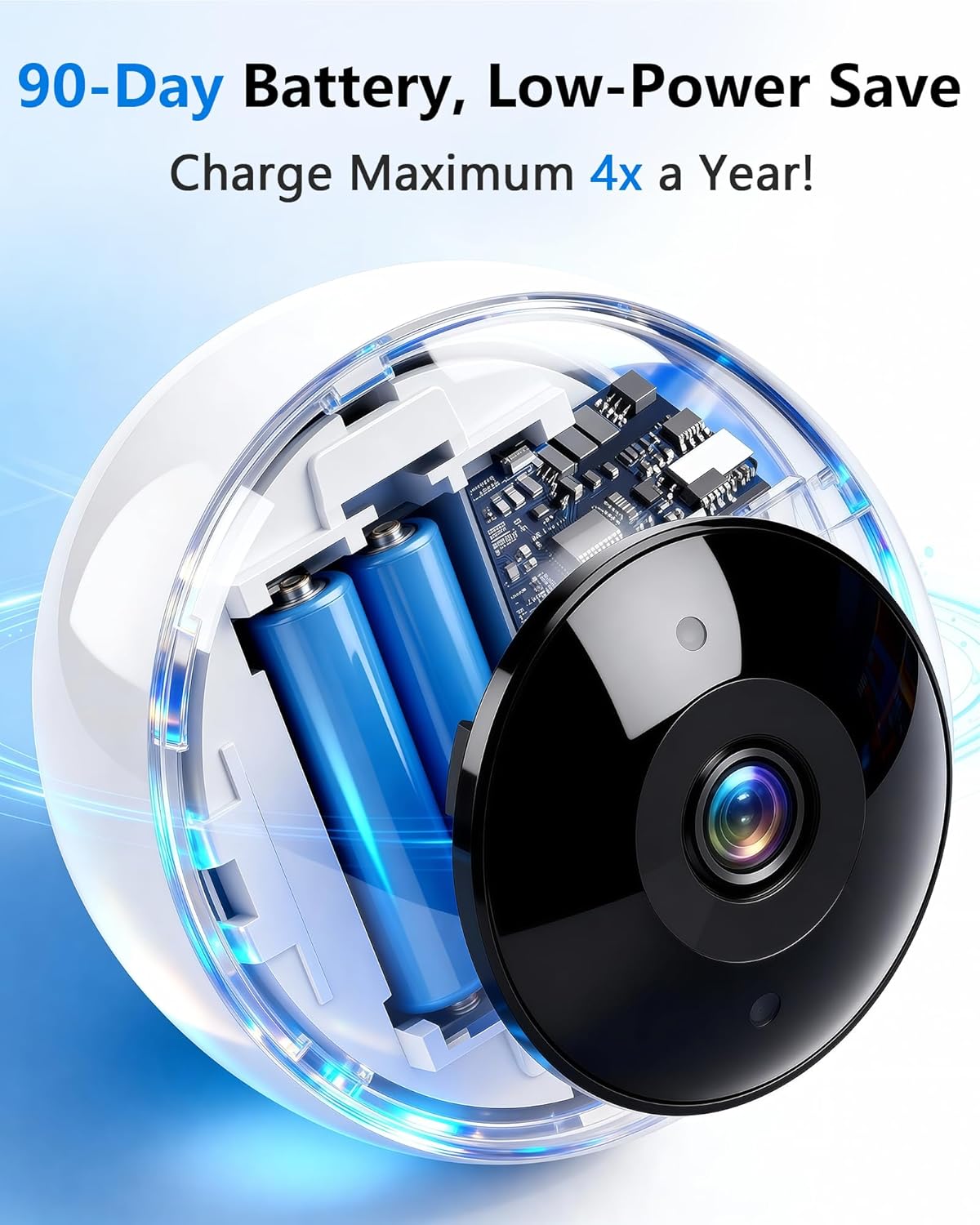 Security Cameras Wireless Outdoor Magnetic Install-Free