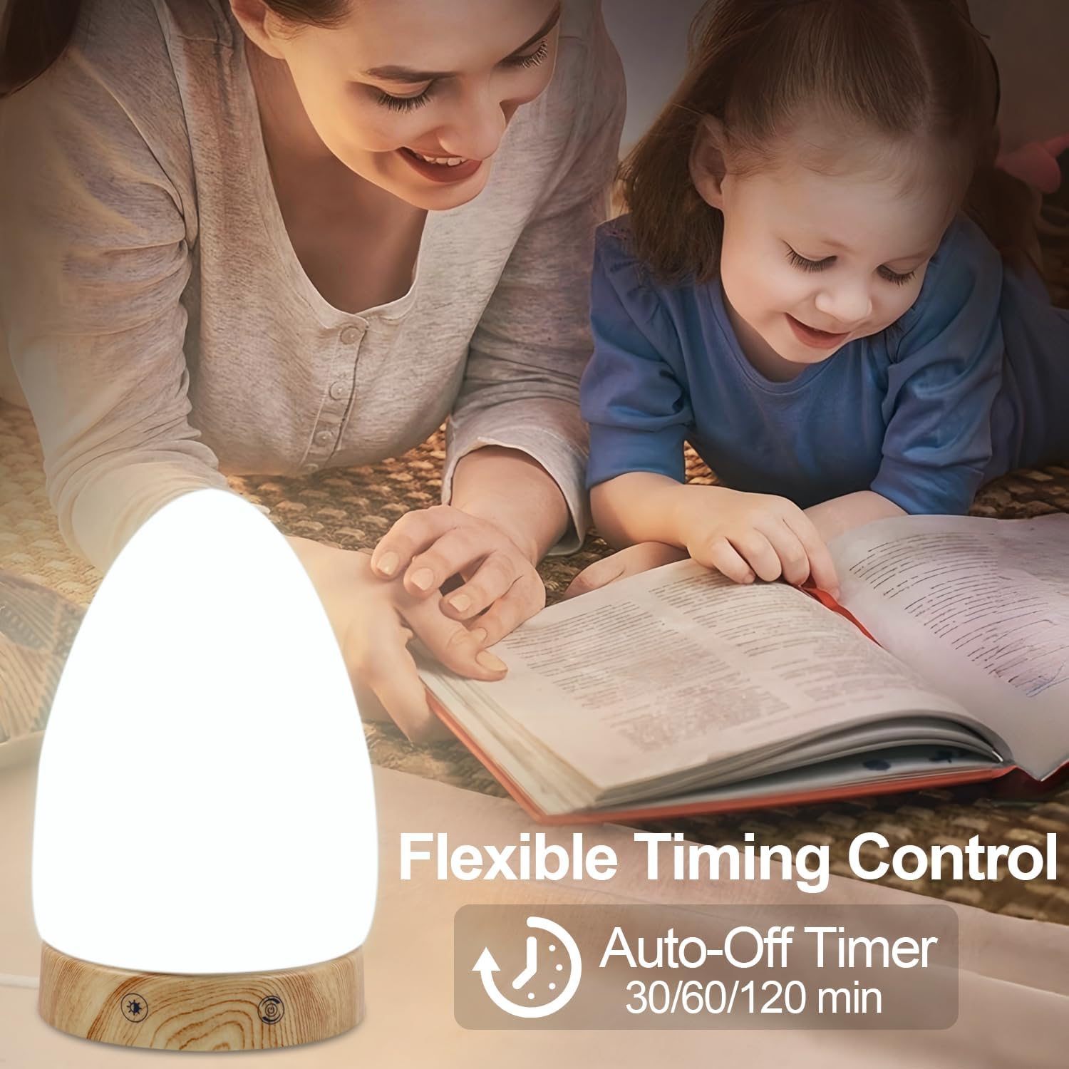 Light Therapy Lamp with 3 Color Temperatures & 670nm Red Light, Stepless Dimming, Touch & Remote Control