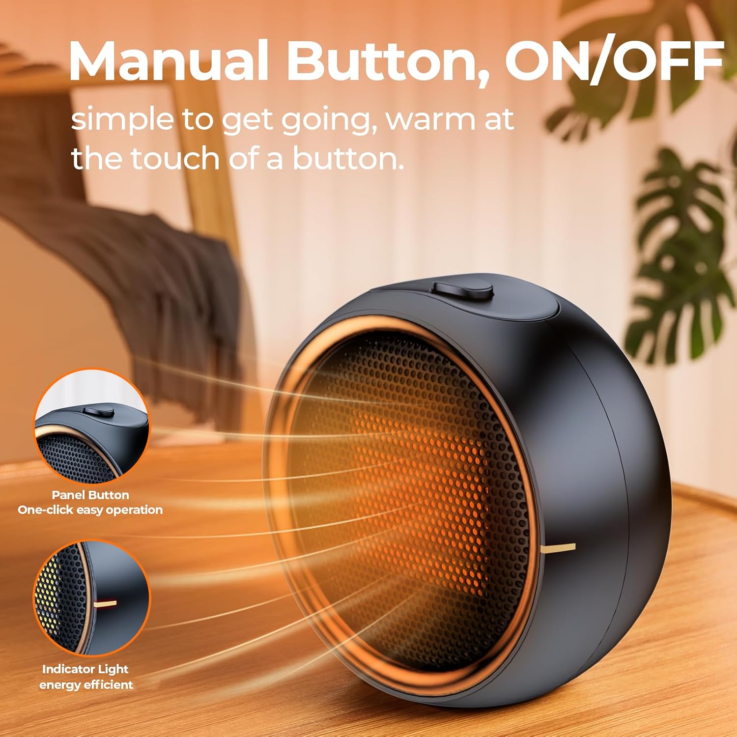 Space Heater, Portable Electric 500W