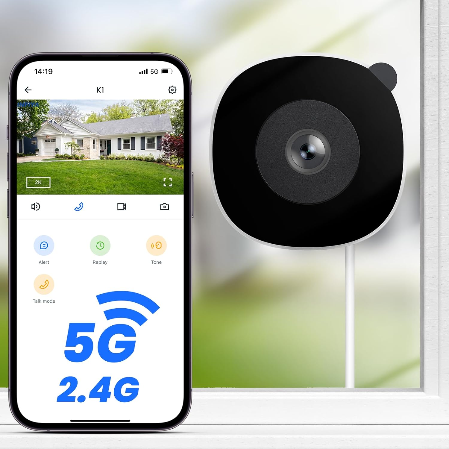 2K Window Cameras for Home Security