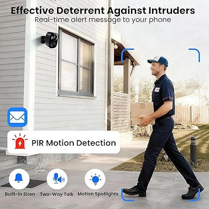 2026 Enhanced 2K UHD Security Cameras Wireless Outdoor