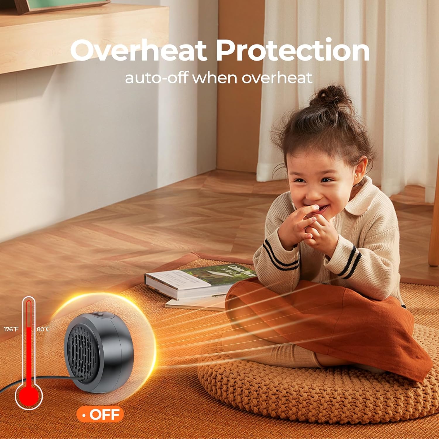 Space Heater, Portable Electric 500W