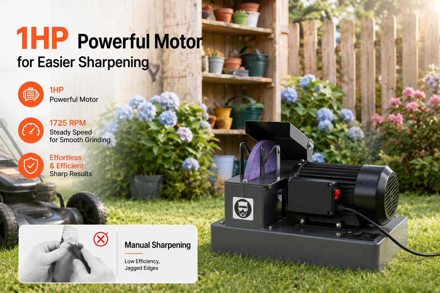 VEVOR Lawn Mower Blade Sharpener