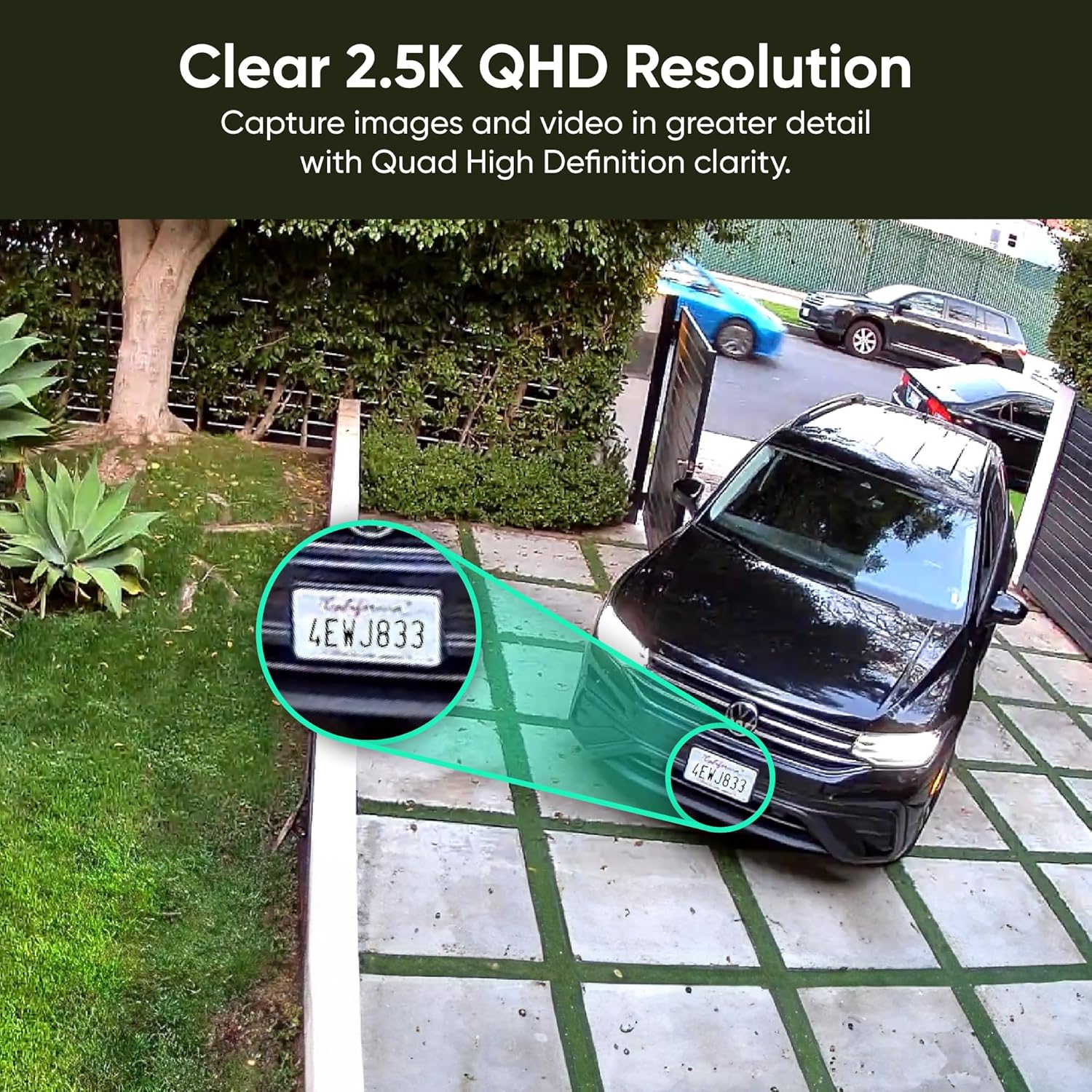 2.5K AI Security Camera, Indoor/Outdoor Cameras for Home Security, Baby Monitor & Pet Camera