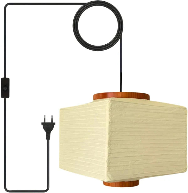 Paper Pendant Lamp Shade Rectangular - Perfect for Home Decor, Easy Installation